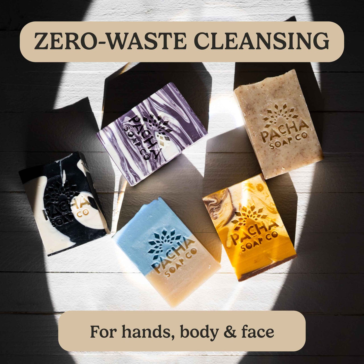 Pacha Soap Co. Bar Soap, Pacha Peaces, Uplift & Calm Bundle, 2-Pack (4 oz ea) - Premium, Handcrafted, Hydrating, Natural Hand Cleanser, Face & Body Wash, Soothing Essential Oils