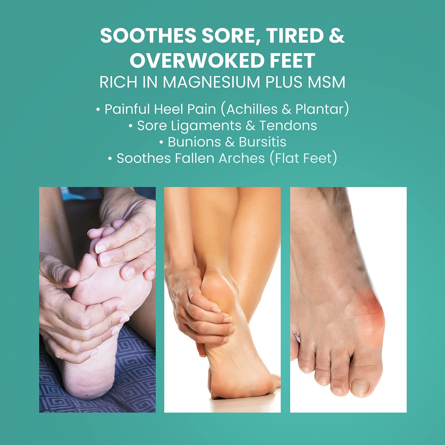 3 Pounds-Tea Tree, Peppermint, Foot Soak | MSM with Epsom Salt Soothes Burning & Itching from Athletes Foot & Foot Odors-Softens Dry Calloused Heels Made by Purely Northwest