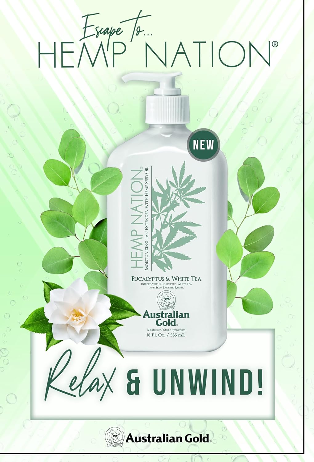 Hemp Nation Moisturizing Lotion - Nourishing Hemp Seed Oil | 8 Oz
