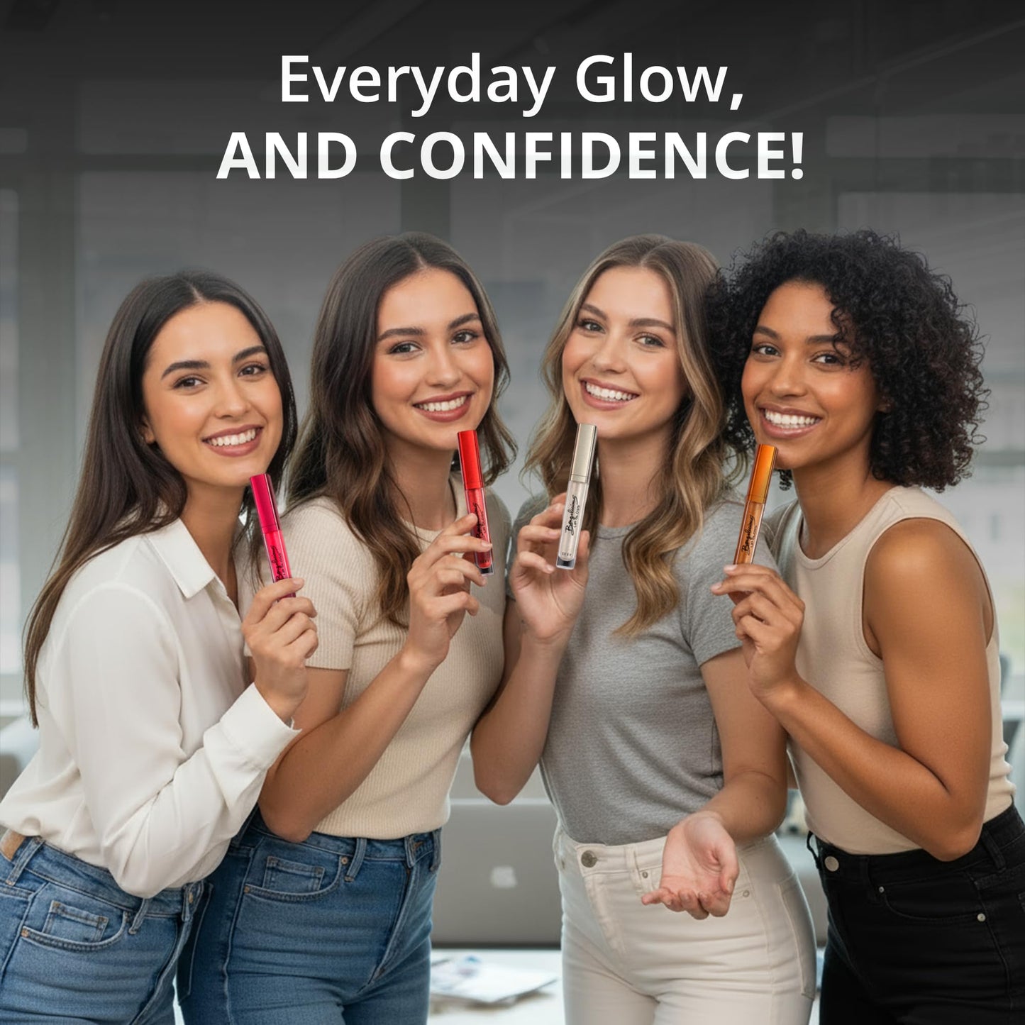 Bangalicious Scarlet Kiss Sheer Transparent Sparkle Lip Gloss for Women - Hydrating, Vitamin E Infused - Smooth Application, Clean Formula - Red Sheer Lipgloss, 1 Pack