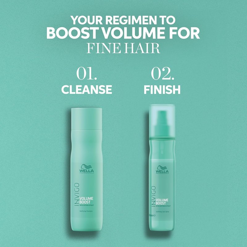 Wella Professionals Invigo Volume Boost Shampoo - Bodyfying Spring Blend for Extra Volume | 33.8 Fl Oz