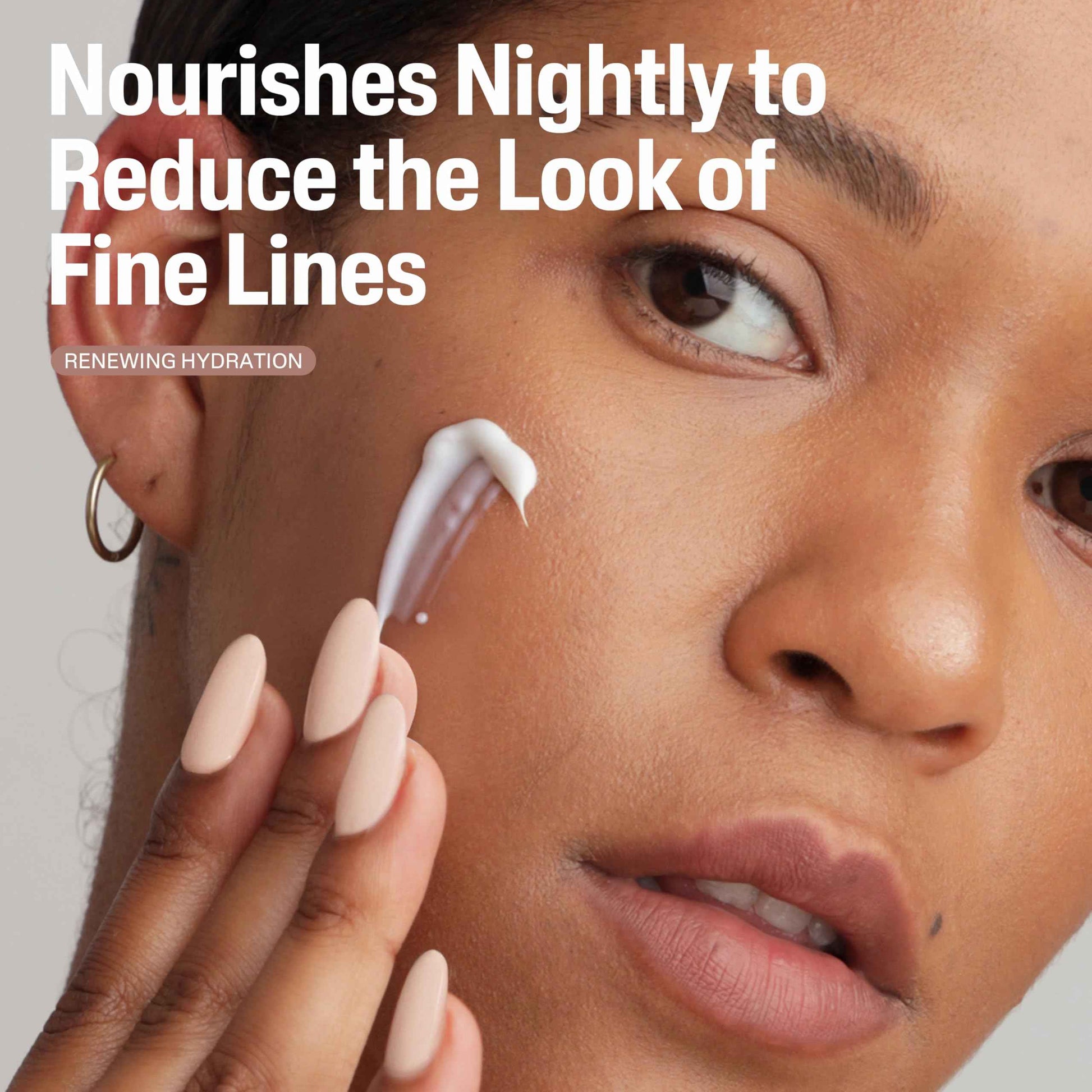 Cetaphil Healthy Renew Skin Tightening Night Cream 1.7 Oz, Wrinkle Repair Cream for Face with Peptides, Retinol Alternative Cream For Sensitive Skin, Fragrance Free