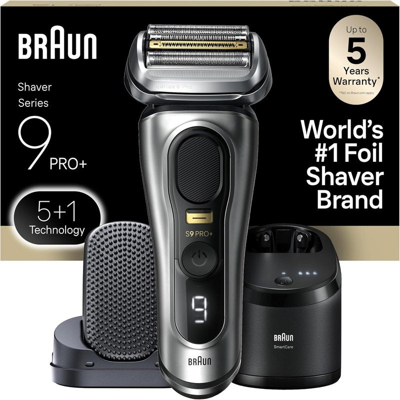 Braun Series 9 PRO+ Electric Razor for Men - 5 Pro Shaving Elements & SmartCare Center | Wet/Dry Shaver, 9597cc