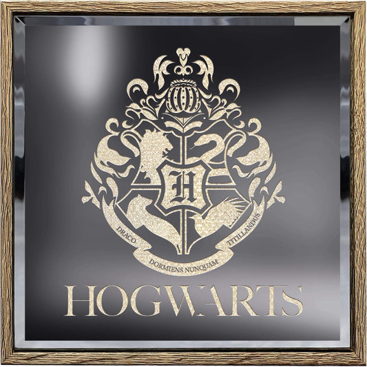Spoontiques Hogwarts Crest Lighted Sign Silver