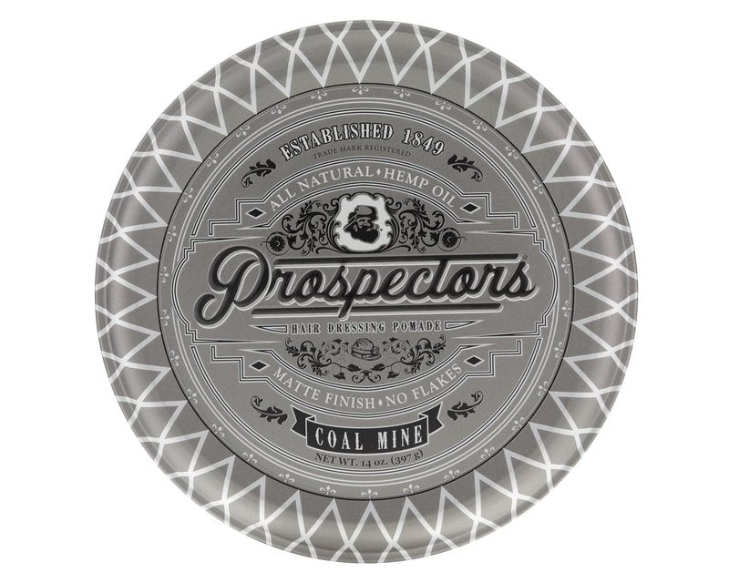 PROSPECTORS Coal Mine Matte Clay Hair Pomade 14 oz Tin Can