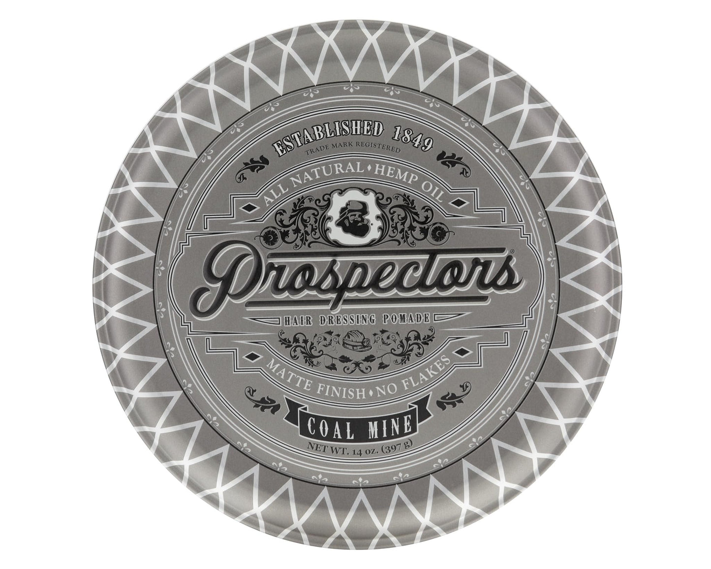 PROSPECTORS Coal Mine Matte Clay Hair Pomade 14 oz Tin Can