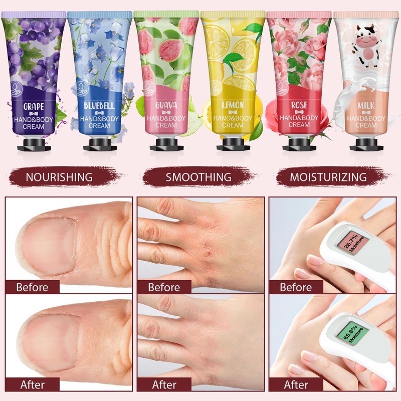 VESPRO 56 Pack Hand Cream Gifts Set, Mothers Day Gifts, Bulk Hand Lotion Travel Size for Dry Cracked Hands, Mini Hand Lotion for Nurses Week Gifts, Bridal Shower Favors and Teacher Gifts for Women