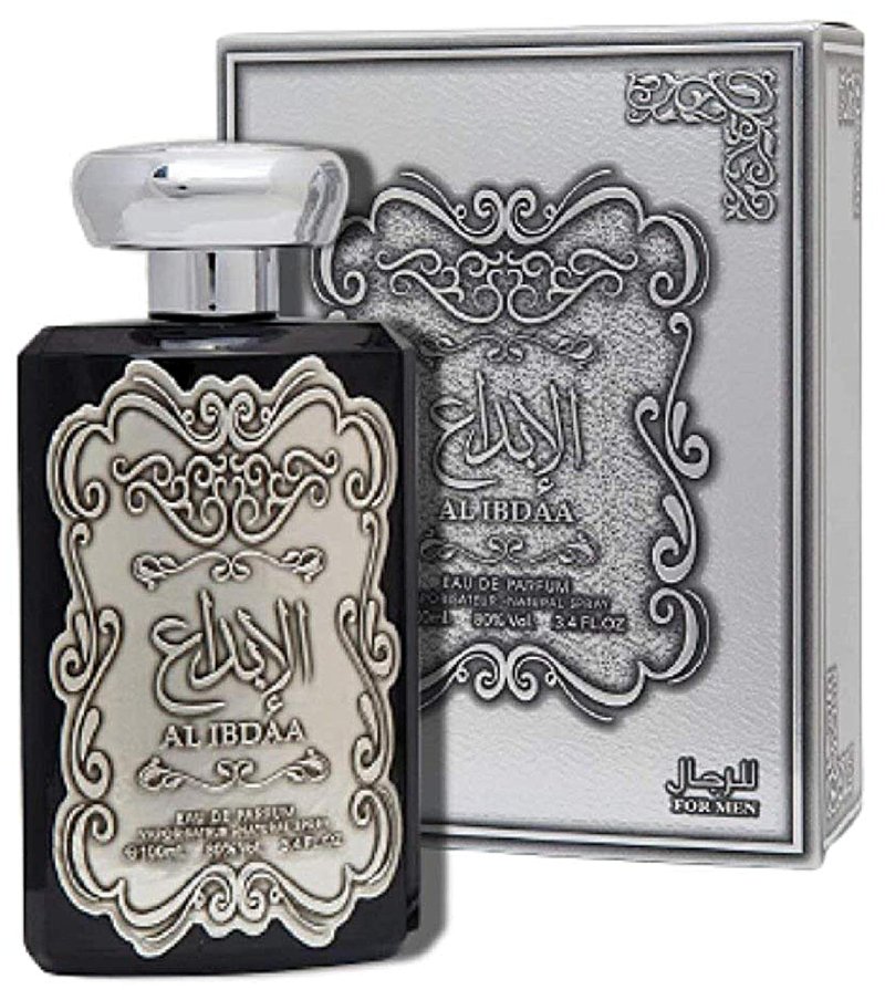 Ard Al Zaafaran Al Ibdaa Silver Eau de Parfum Spray for Men, 3.4 Ounce