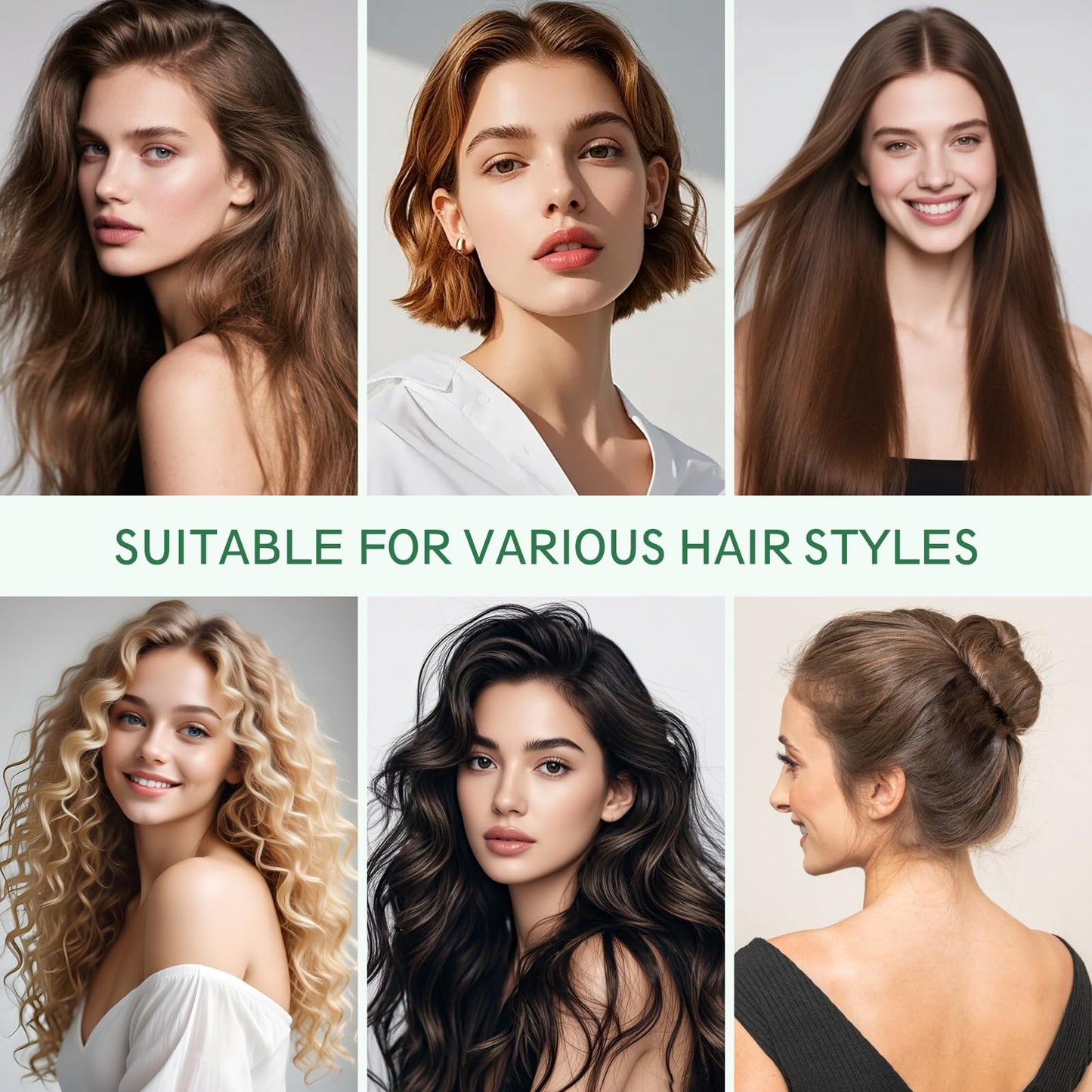 Slick Back Hair Brush, Professional Edge Control Brush, Middle Softness Boar Bristle Wooden Handle Hairbrush Smoothing Frizz & Flyaways, Natural Wood Comb for Thin and Fine Hair (Green)