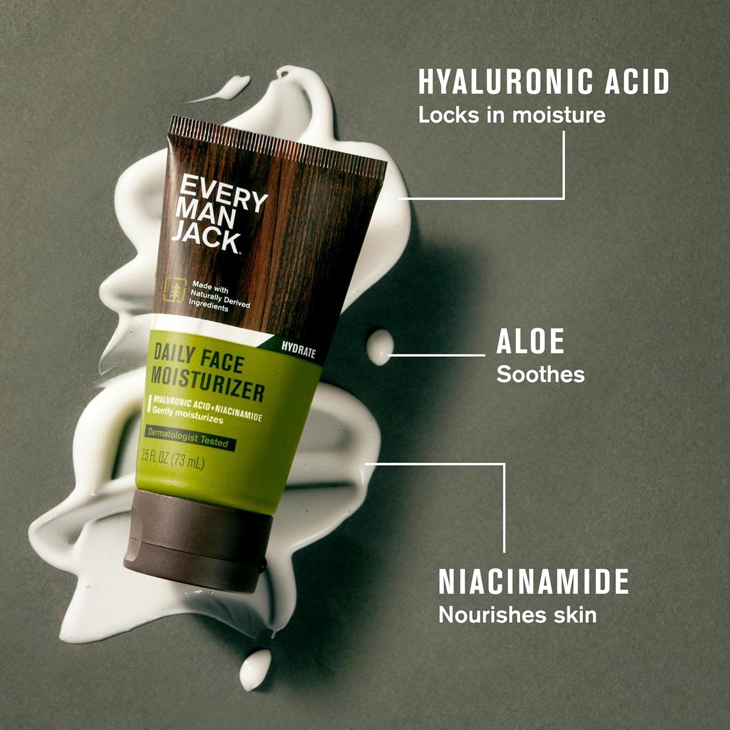 Every Man Jack Daily Post Shave Gift Set - Fragrance-Free Skincare Routine with Face Wash, Lotion & Balm | 3 Full-Size Essentials