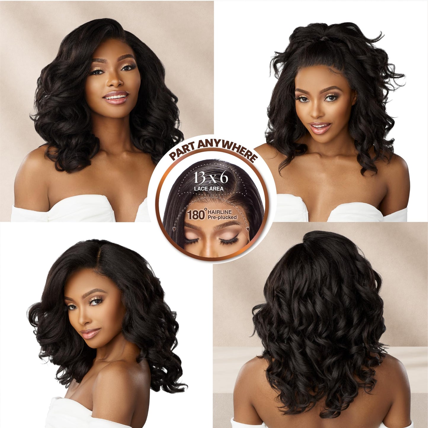 Sensationnel Bare Lace 13x6 Wig-Unit 12, CARAMELBLONDE