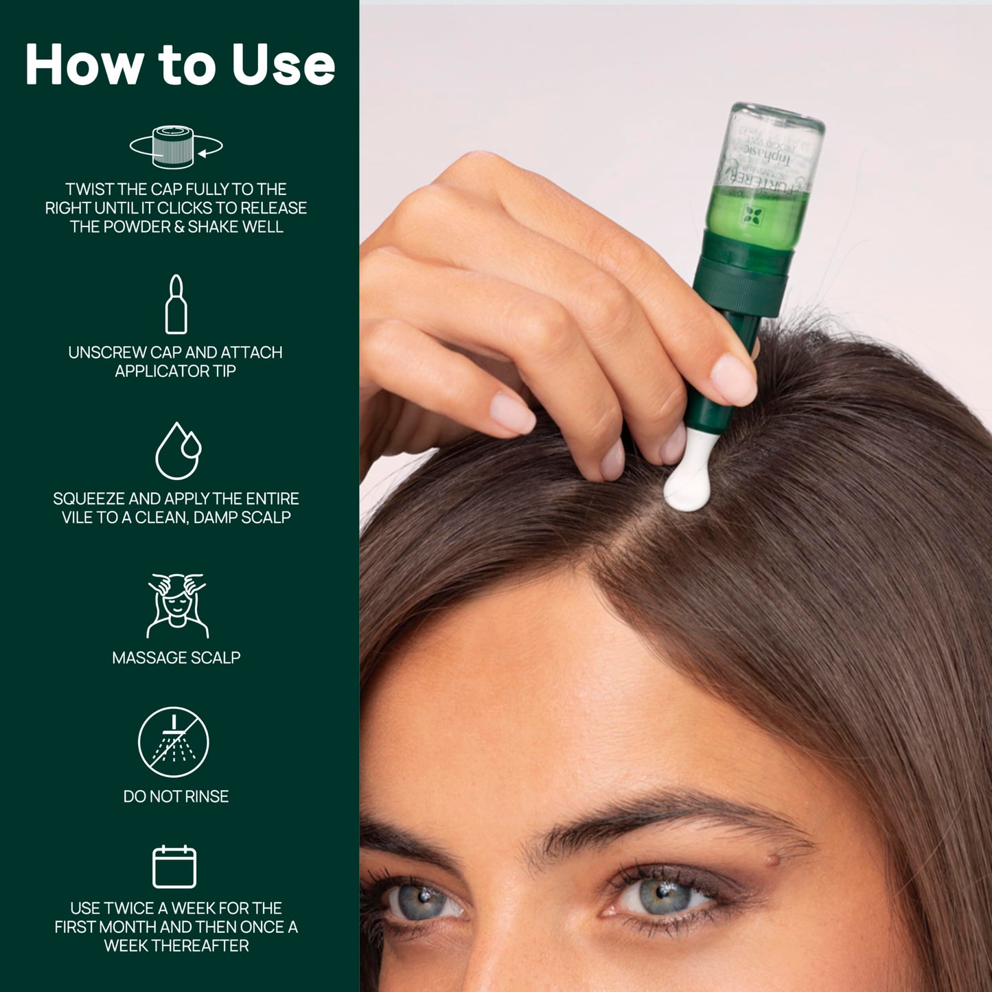 Rene Furterer TRIPHASIC Progressive Concentrated Serum, Thinning Hair Suitable for those Experiencing Hereditary & Hormonal Thinning, Drug Free Hair Thickening Serum, Energize Scalp, Hair Health