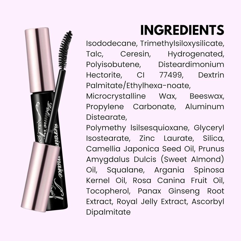 Heroine Make Volume & Curl Mascara - Waterproof, Lengthening Formula for Defined Lashes | Black, Smudge-Proof