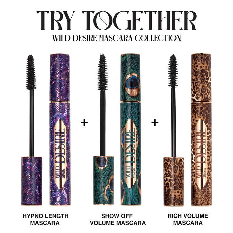 SELESTIA BEAUTY Black Volumizing & Lengthening Mascara Wild Desire – Cone-Shaped Brush for Smooth Application & Hypno Length – Long-Lasting Formula, Clump & Flake Free – 0.34 fl.oz. - Made in Italy