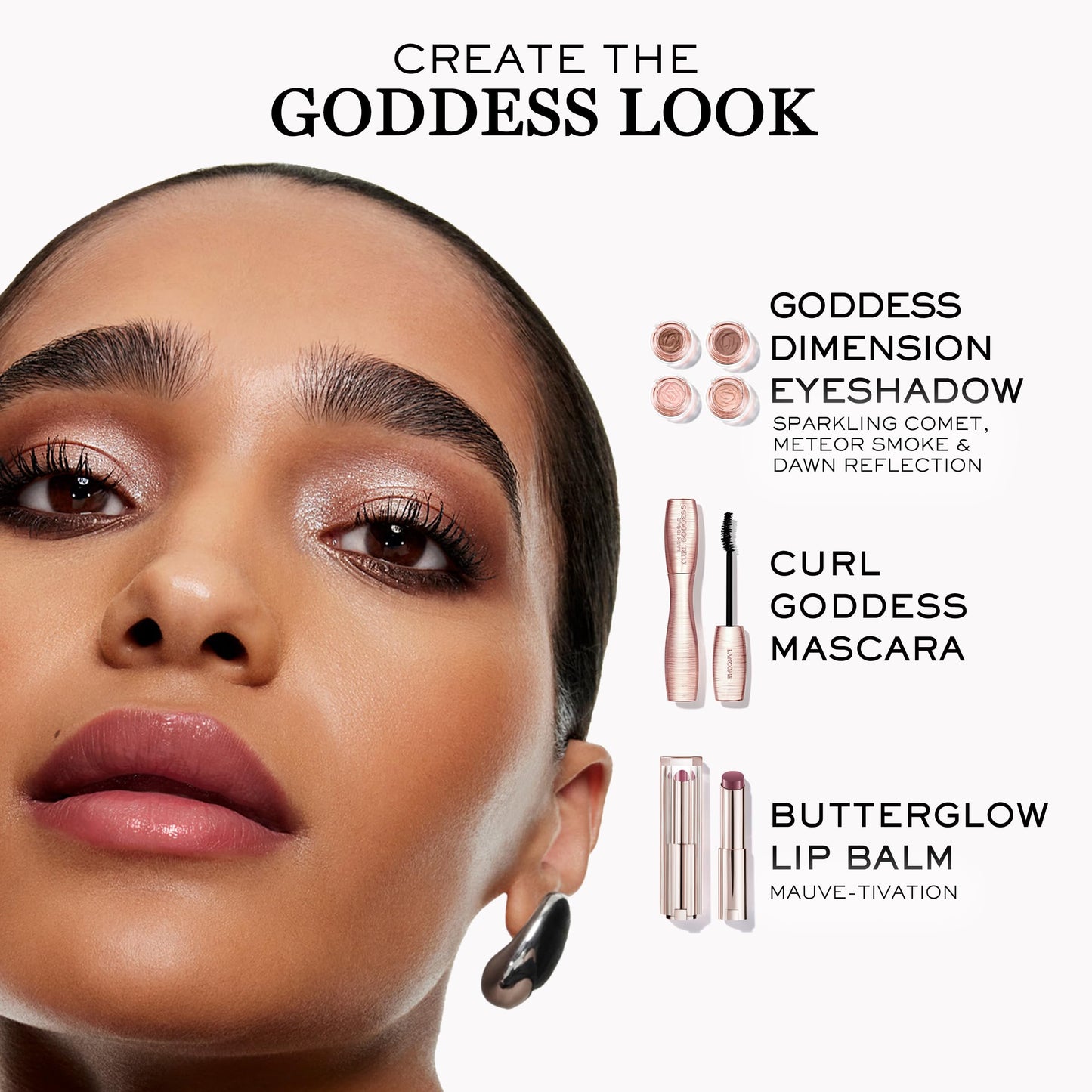 Lancôme Idôle Goddess Dimension Eyeshadow, Shimmer Finish – High Pigment, Crease-Resistant, Long-Lasting, Blendable Eye Makeup, Buildable Color, 09 Celestial Spark