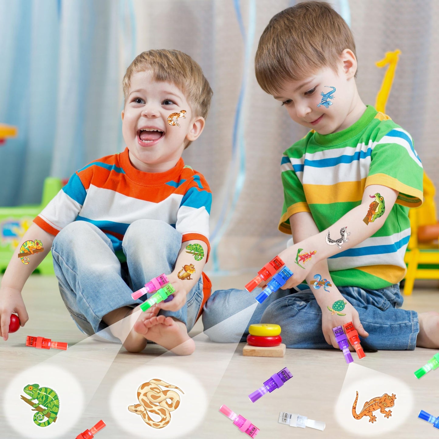 72 PCS Reptile Party Favors for Boys and Girls