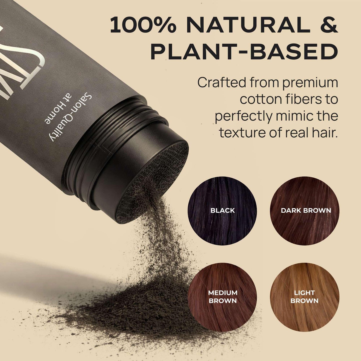 Style Edit Hair Building Fibers for Thinning Hair | Conceals Receding Hairlines, Fine Hair & Bald Spots | 100% Plant-Based Hair Thickening Powder for Men & Women, 0.88oz