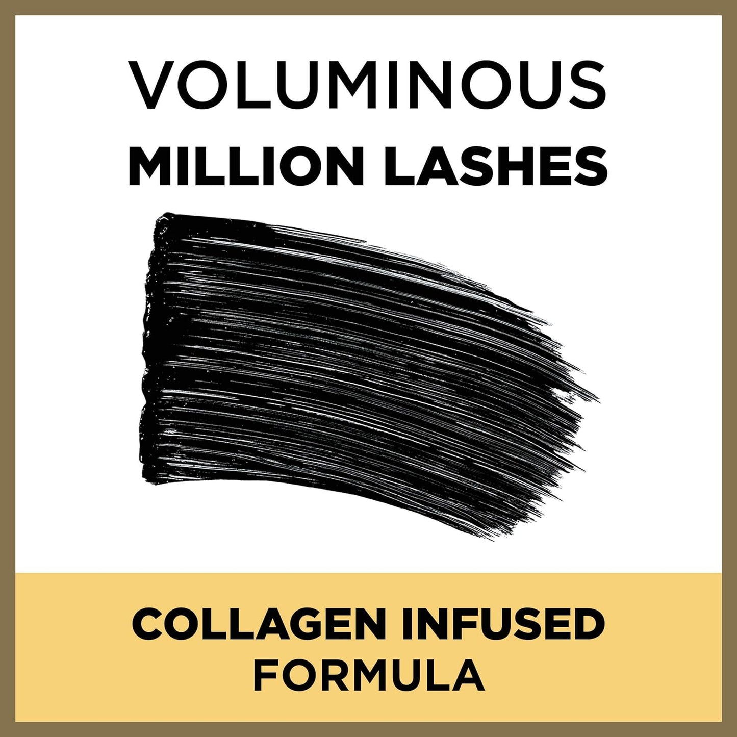 L’Oreal Paris Voluminous Million Lashes Mascara - Collagen Infused, Amplifying Brush, Blackest Black | 0.3 Fl Oz, 2 Count