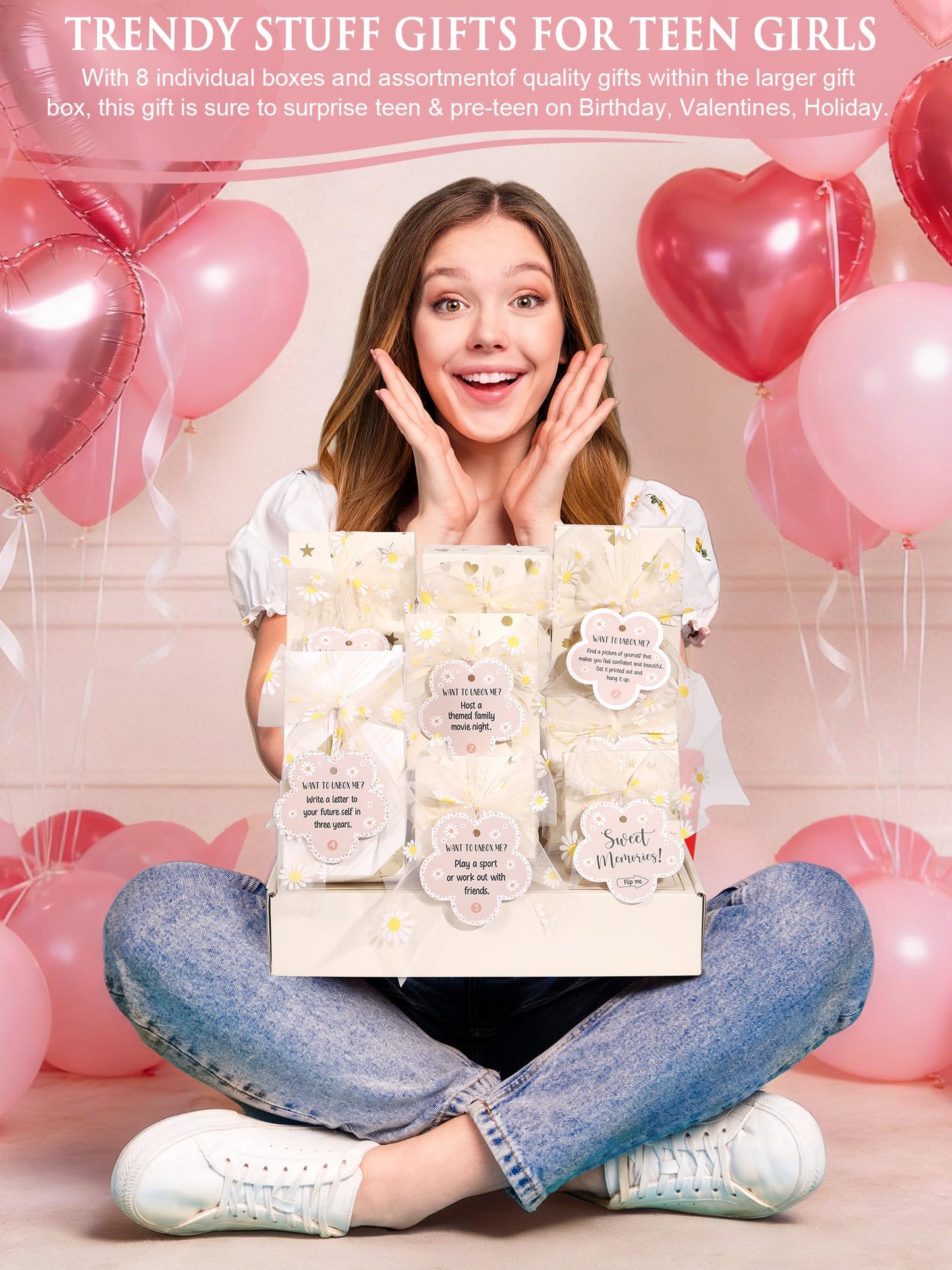 Christmas Gifts for Tween Teen Girls, 8 PCS Positive Teenage Birthday Gifts