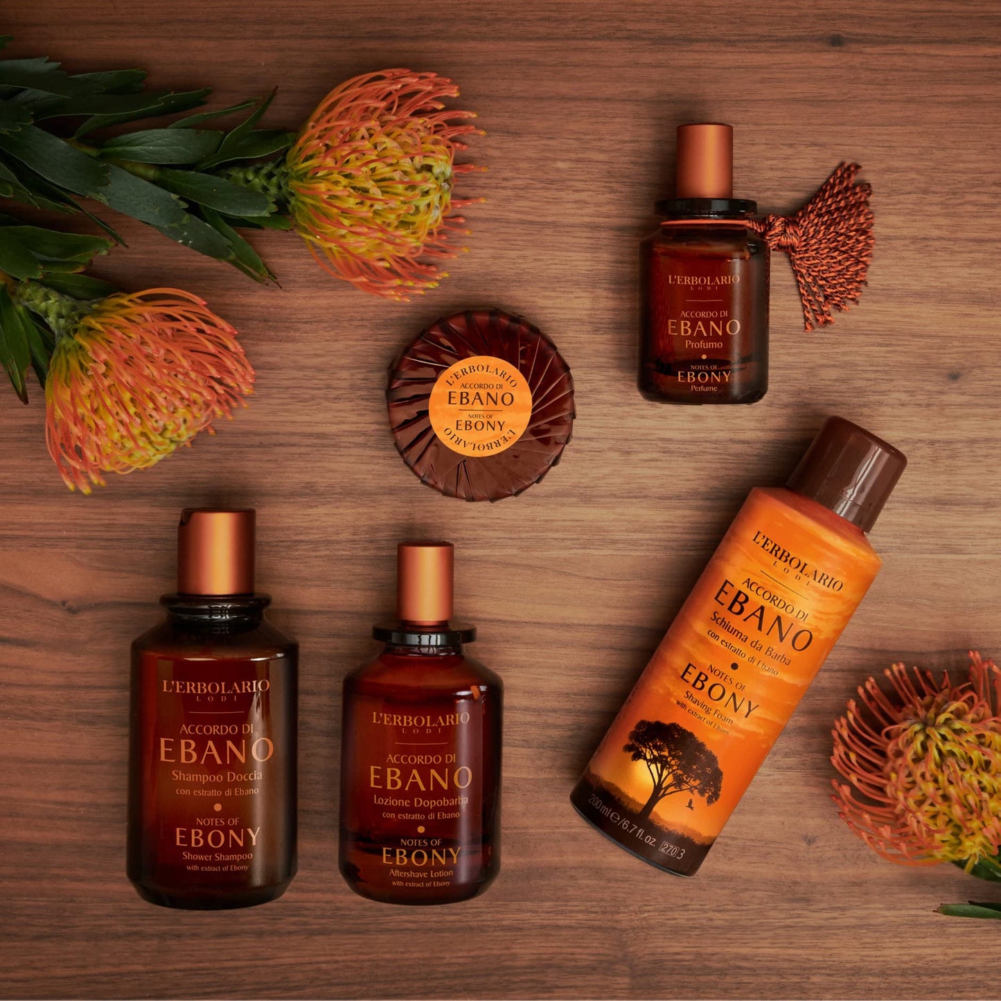 L'Erbolario Notes Of Ebony Shaving Foam - Gentle Foam For A Perfect Shave - Leaves Skin Fresh And Moisturized - Prepares Face For Shaving - Perfect Masculine Scent - Paraben And Cruelty Free - 6.7 Oz