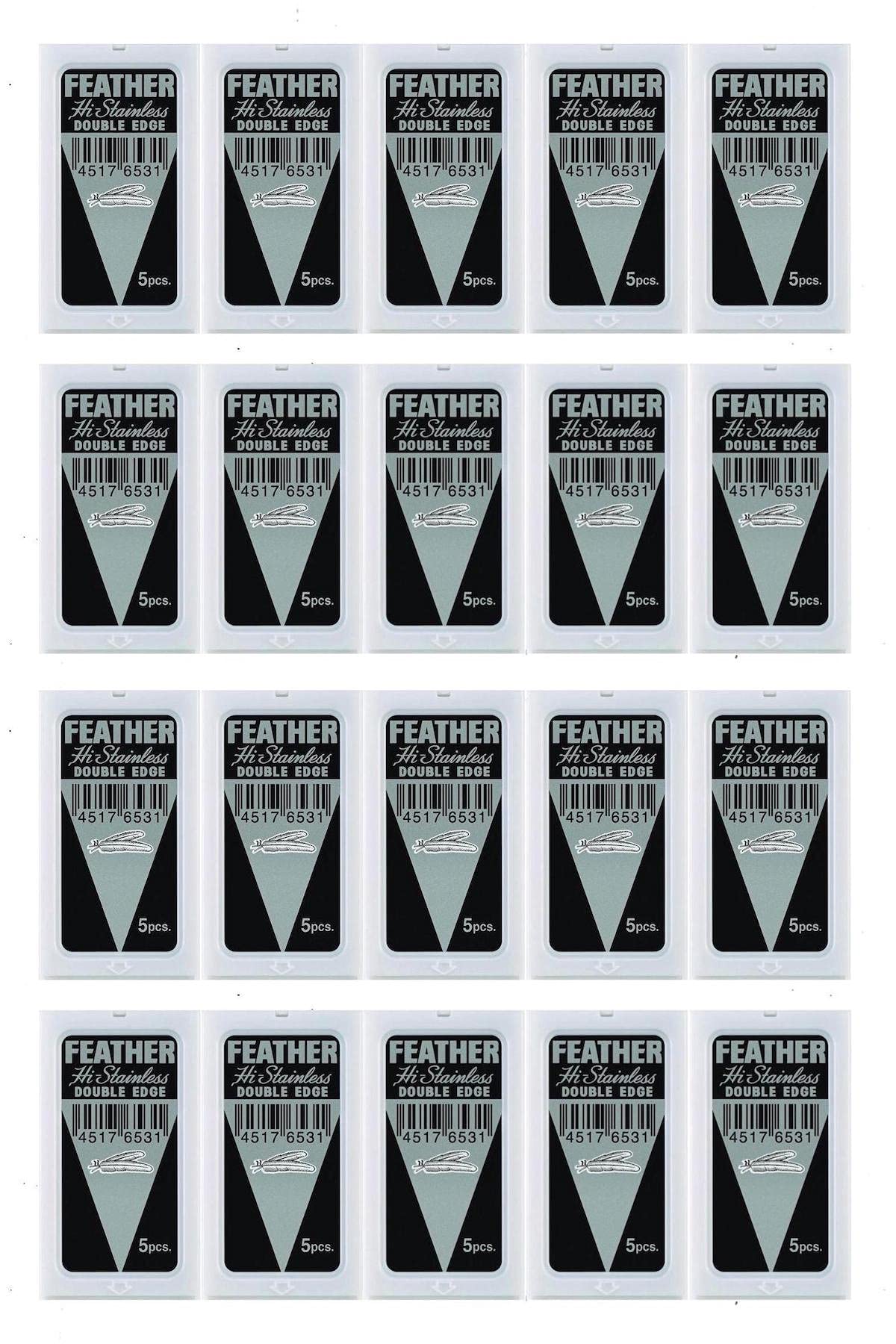 Feather Double Edge Safety Razor Blades 100 Count