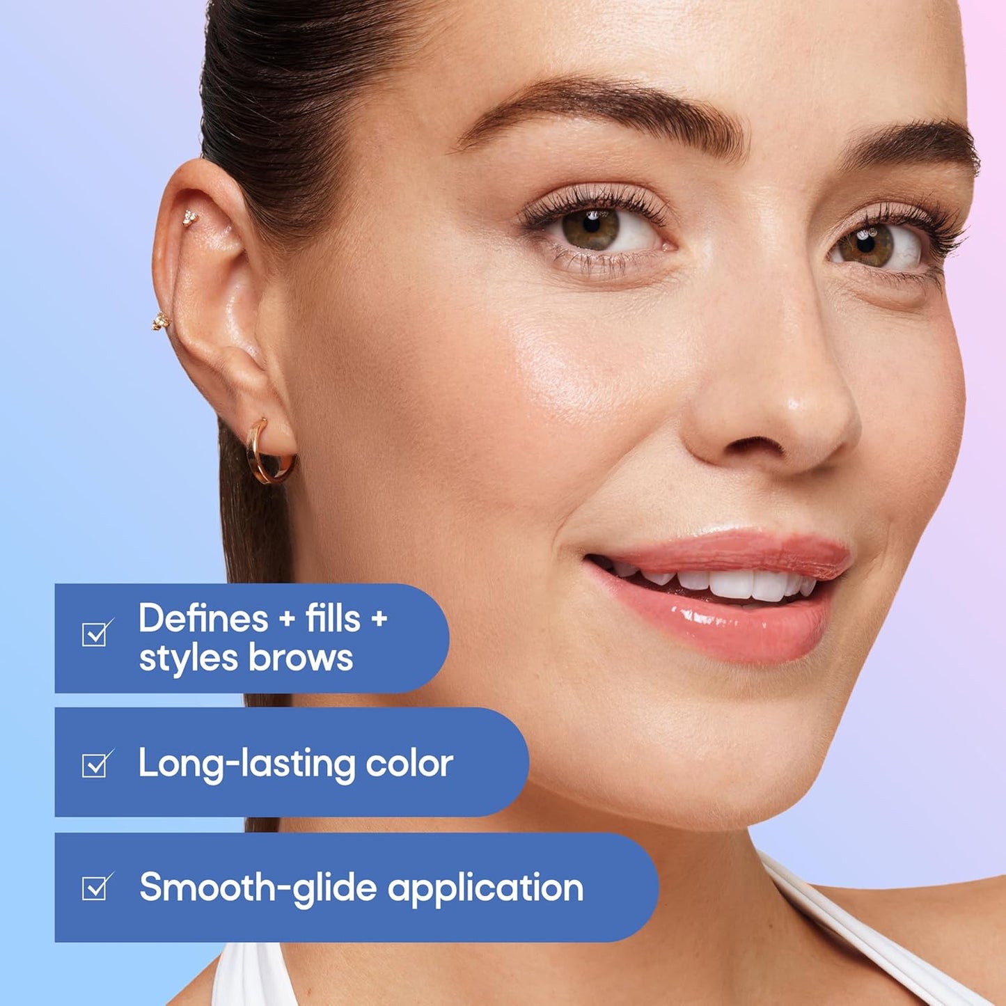 Almay Eyebrow Pencil - Hypoallergenic Dark Blonde Brow Makeup | Perfect for Sensitive Skin
