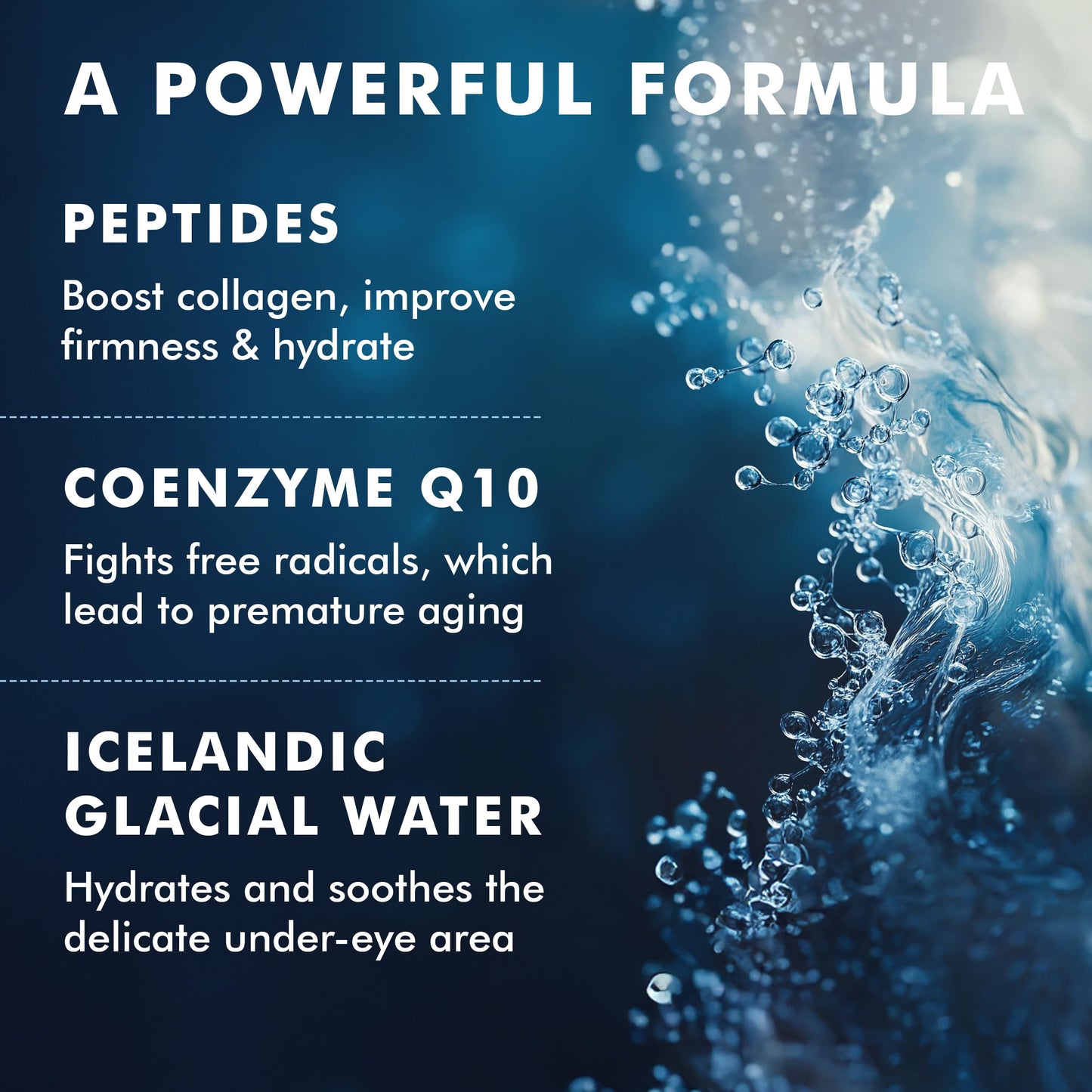Skyn ICELAND Hydro Cool Firming Under Eye Patches, Instant Cooling for Puffy, Tired Eyes with Peptides and Coenzyme Q10, 10 Minute Treatment, Vegan, All Skin Types, 16 Pairs