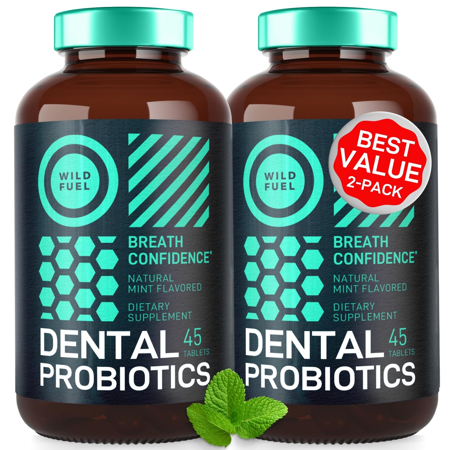 Oral Probiotics for Mouth Bad Breath - Dental Probiotics for Teeth and Gums - 3 Billion CFU Advanced Bad Breath Treatment for Mouth Health - 90 Prebiotic and Probiotic Lactobacillus Salivarius Tablets