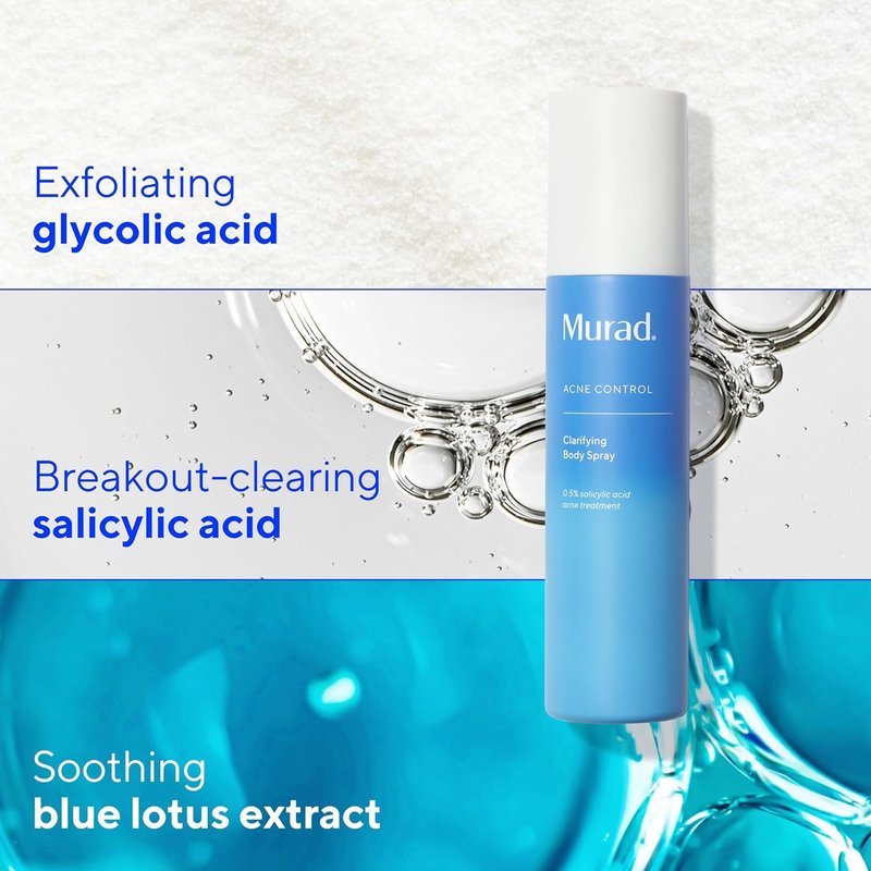 Murad Clarifying Body Spray - Salicylic Acid Treatment for Bacne | Prevent Body Acne Breakouts on Back, Shoulders & Arms