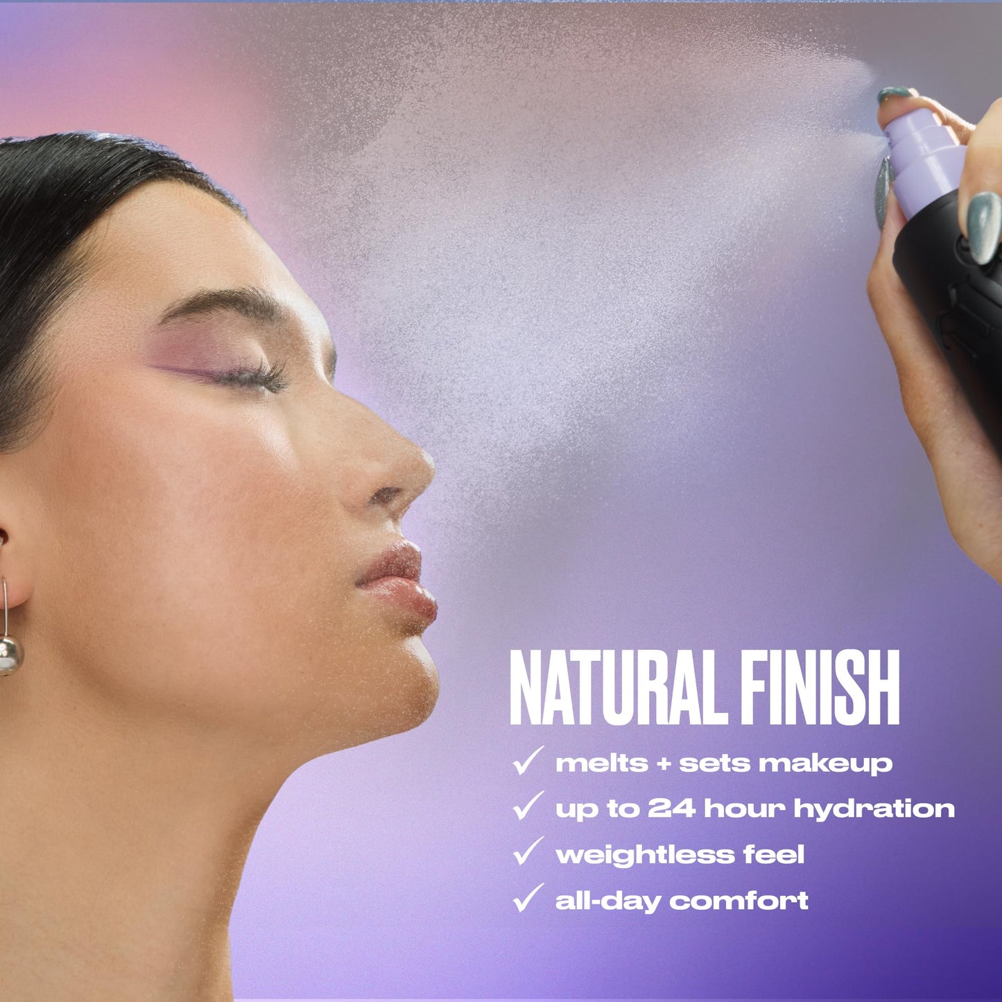 Urban Decay All Nighter Waterproof Makeup Setting Spray - Natural Finish, Up to 24HR Wear, Ultra-Fine Facial Mist, Hydrating Foundation Face Primer, Smudge-Proof, Transfer-Resistant - 4 fl oz