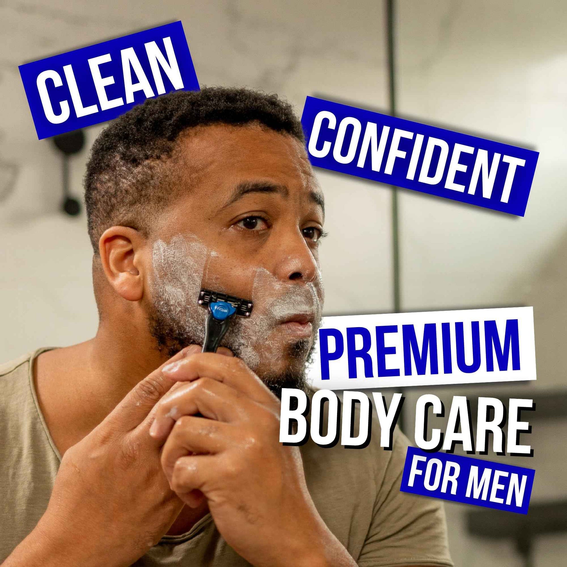 COMPLETE FOR MEN - Sensitive Skin Shaving Cream, Face and Body Shaving Cream, Comfy Body Glide, Irritation Free Shave, Protect from Razor Burn, Everyday Shave Cream for Men