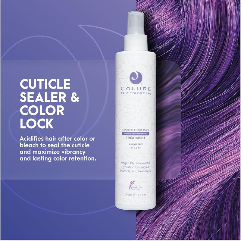 COLURE Leave-In Spray Plus - pH Balancing Detangler & Color Protection Primer | 10 Fl Oz