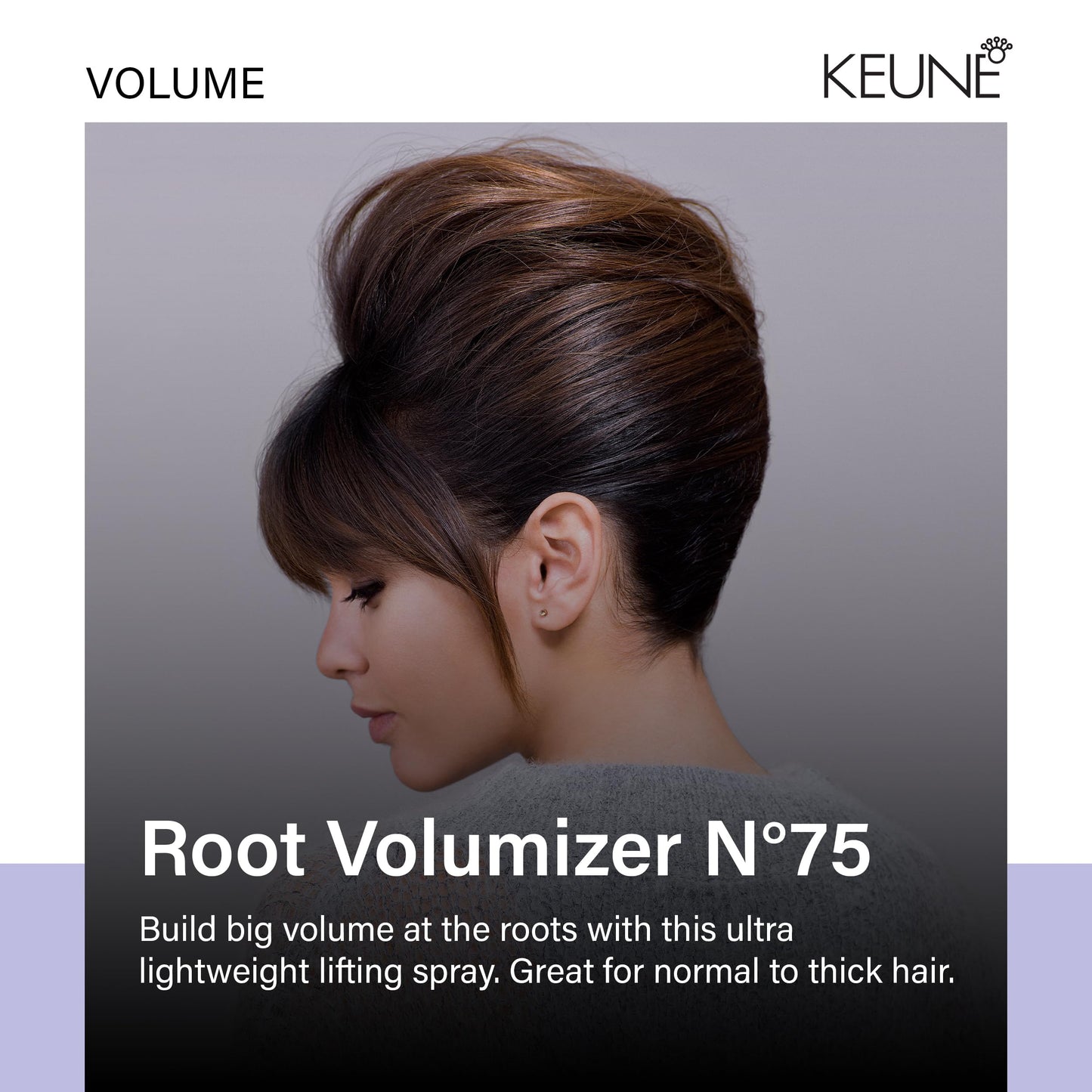 KEUNE Style Root Volumizer Spray for Hair, Ultra-Light Root Lifting Spray, 9.5 Fl Oz