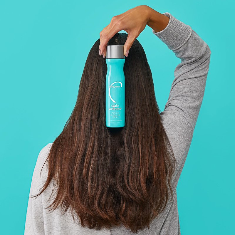 Malibu C Scalp Wellness Hair Shampoo - Sulfate-Free & Moisturizing Shampoo - Nourishing Scalp Care with Sulfate-Free Surfactant Technology (9 oz)