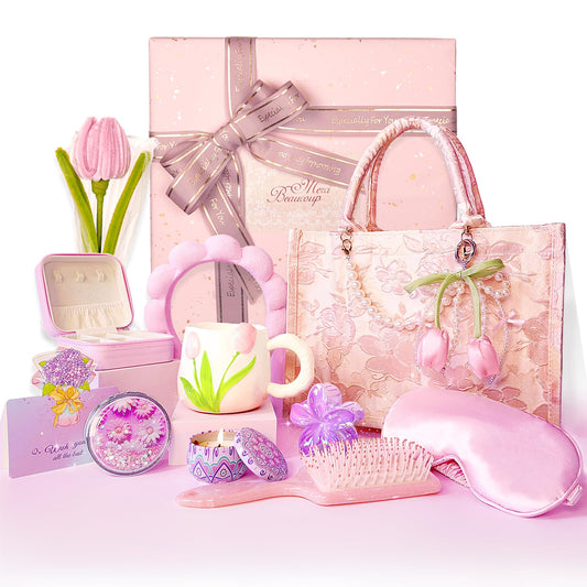 Birthday Gifts for Women,13Pcs Gift Basket, Perfect for Teenage Girls,Sisters,Mothers Mother's Day Dream Gift Set,Birthday Gifts,Thanksgiving Gifts,Christmas Gifts Care Package,Self Care Set