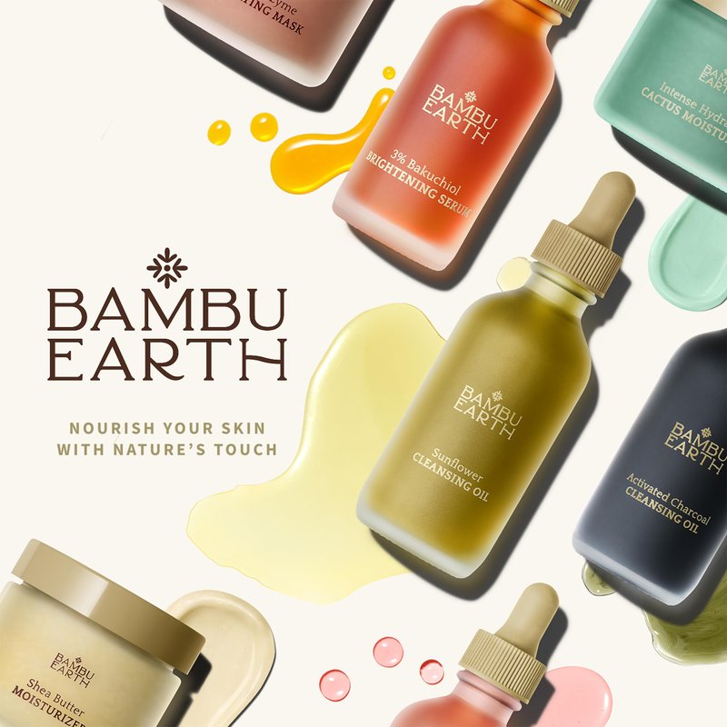 BAMBU EARTH Rosewater Face Cleanser - Helps Hydrate, Balance & Soothe - Non-Foaming, Alcohol-Free Daily Skincare Cleanser with Organic Rosewater Hydrosol to Support Natural Skin's Barrier - 4 Fl. oz