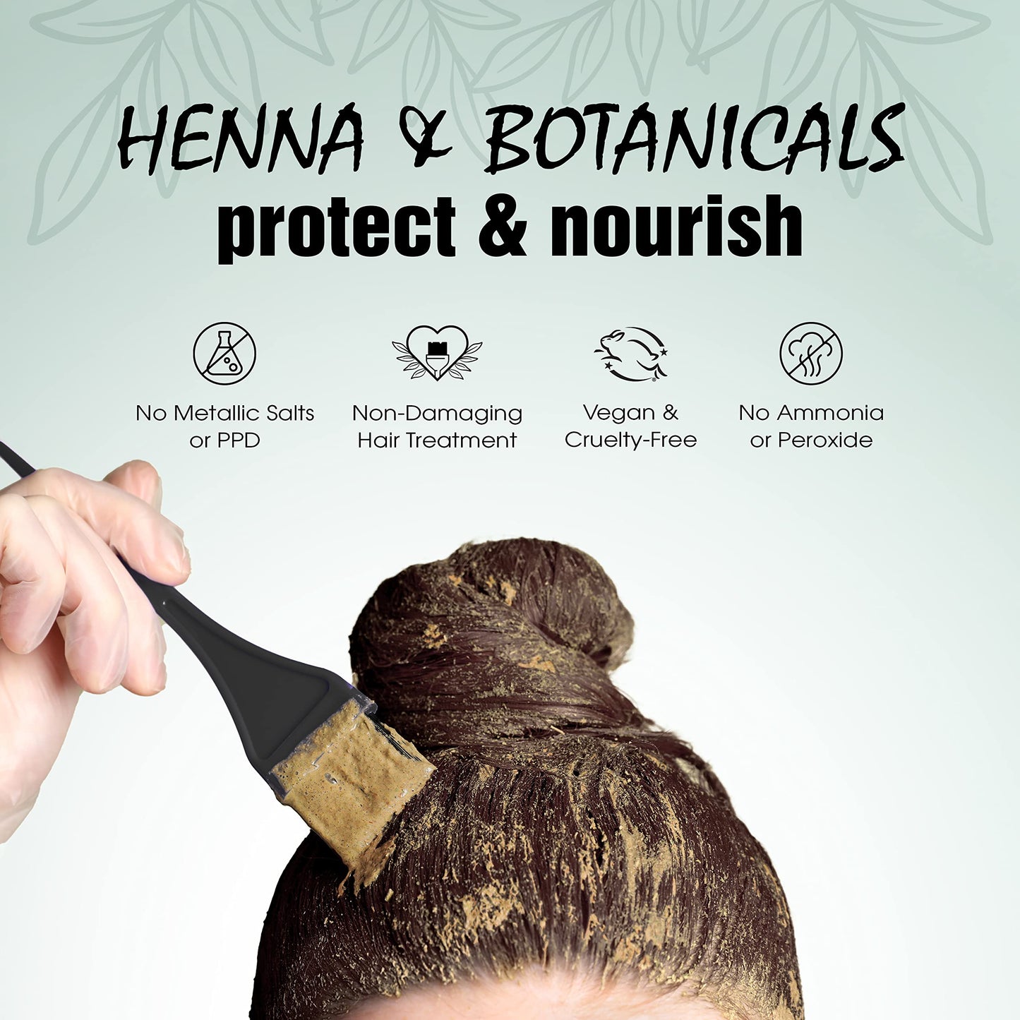 Light Mountain Henna Hair Color & Conditioner - Dark Chocolate Hair Dye for Men/Women, Organic Henna Leaf Powder and Botanicals, Chemical-Free, Semi-Permanent Hair Color, 16 Oz