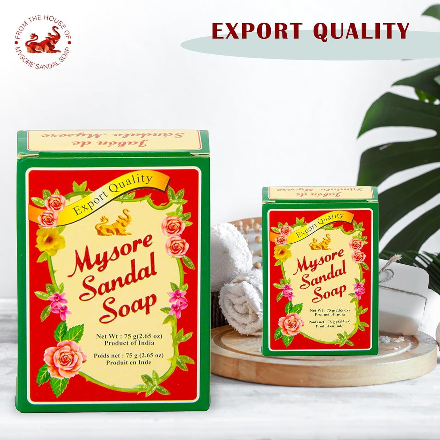 Mysore Sandal Soap - Natural Fragrance Bar | 75g | Pack of 12