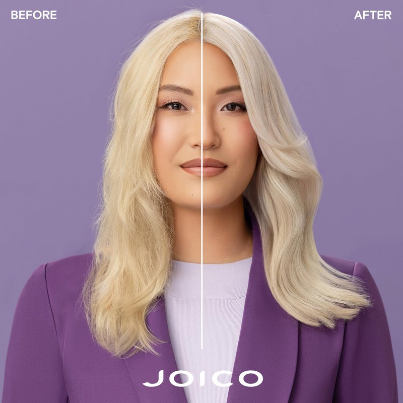 Joico Color Balance Purple Shampoo | For Cool Blonde, Gray Hair | Eliminate Brassy Yellow Tones | Boost Color Vibrancy & Shine | UV Protection | With Rosehip Oil & Green Tea Extract | 10.1 Fl Oz