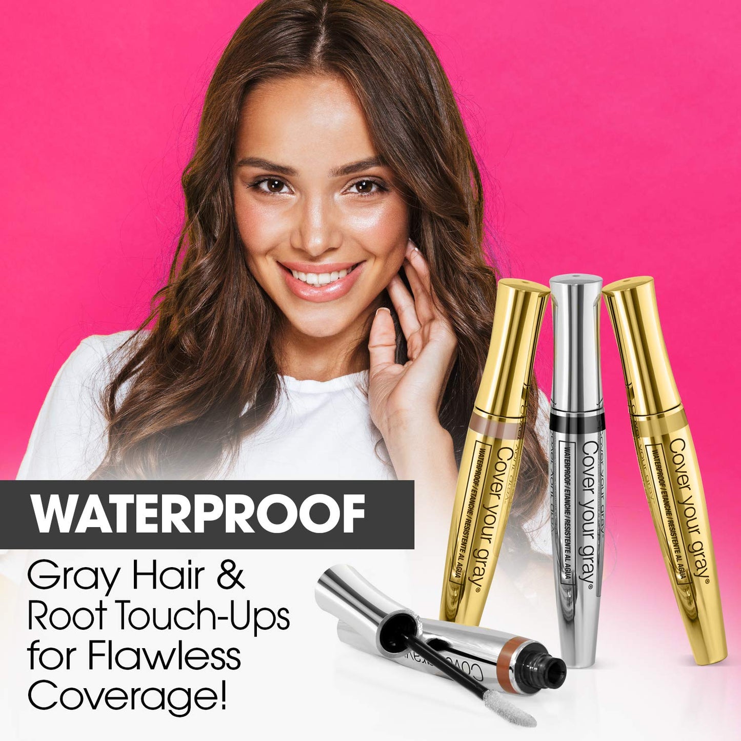 Cover Your Gray Fill-in Powder - Dark Brown (PACK OF 6) - Root Cover Up and Hair Volumizing Powder, Hair Filler for Thinning Hair, Fills In Thinning Areas