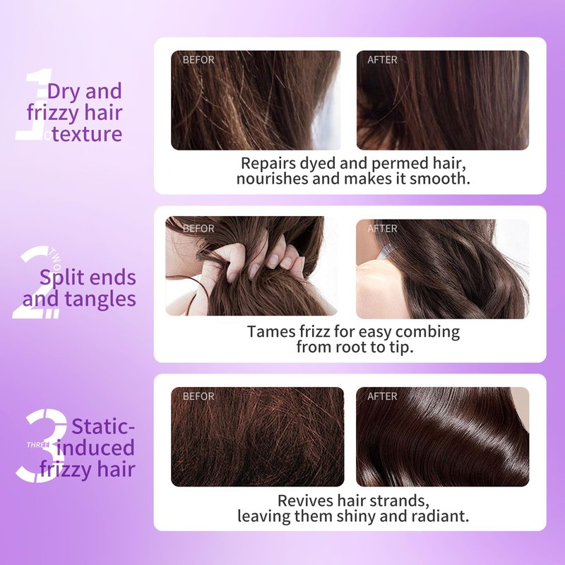 DR.Seya Instant Smoothing Leave-In Conditioner - Multi-tasking softening, & Repairs Damaged Hair, Locks in Hydration, Eliminates Frizz, with Plant Extracts