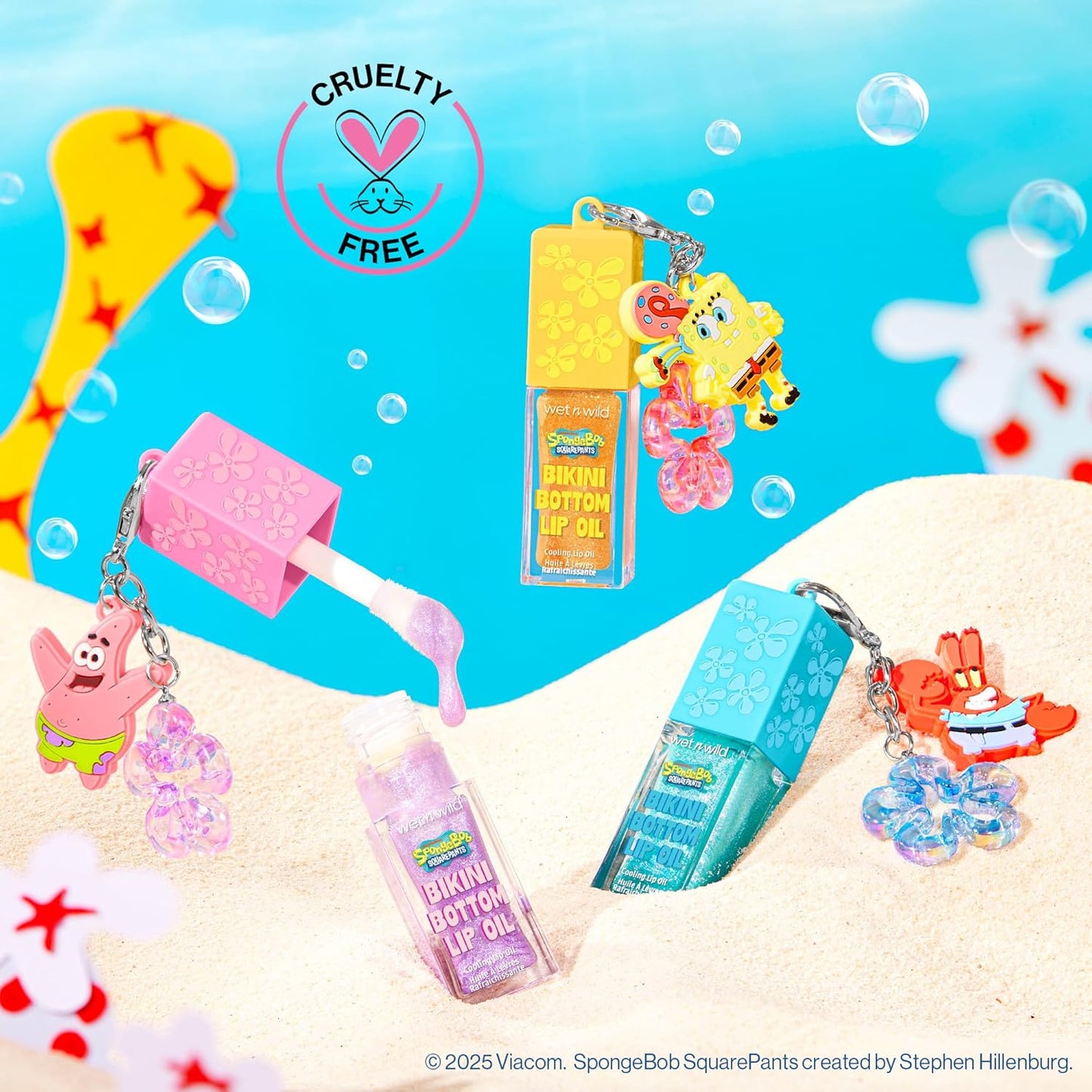 Wet n Wild Spongebob Bikini Bottom Cooling Lip Oil - Thar She Blows | Hydrating Duo Set