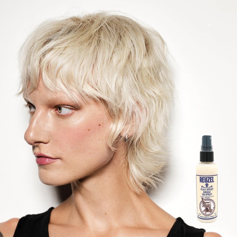 REUZEL Clay Spray, Light Hold, Adds Volume and Texture, Controls Frizz, Matte Finish, Vegan Formula, Fragrance Free, For All Hair Types, 12 oz