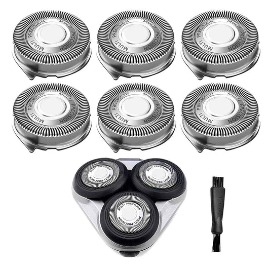 Gleway Sh50/52 Replacement Heads Compatible with Norelco Series 5000 Electric Shavers, New Upgrade Razor Replacement Blades Fit for Series 5000 S5xxx, PT8xx, PT7xx, AT8xx, AT7xx, 6Pack