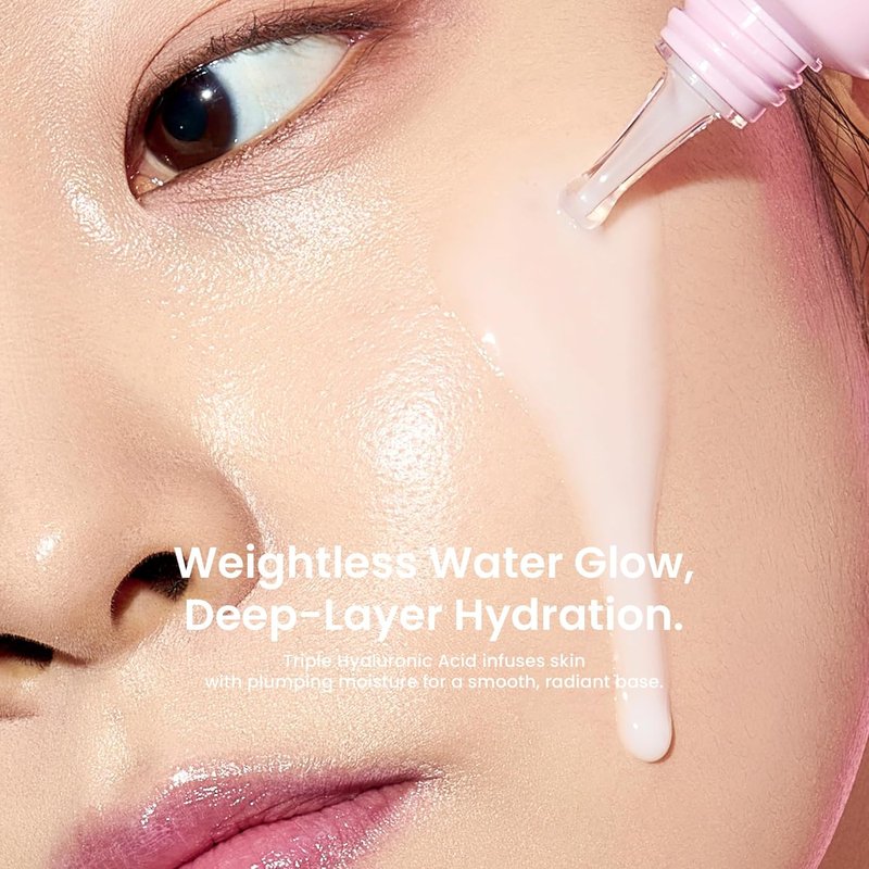 Glow Skin Prep Primer Serum - Hydrating Makeup Gripping Base with Triple HA & Biopeptides | 45 ml / 1.52 fl. oz.