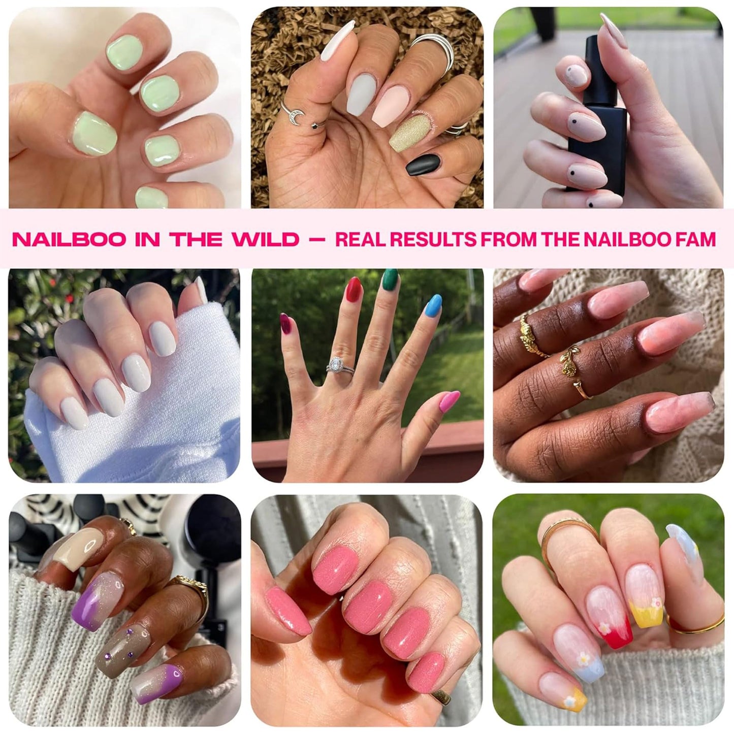 Nailboo Dip Powder for Nails – Clear Nail Dipping Powder, Custom Made with Highly Pigmented Ultra-Fine Formula, No UV Light Needed, DIY Nails at Home for Beginners or Pros, 0.5 oz