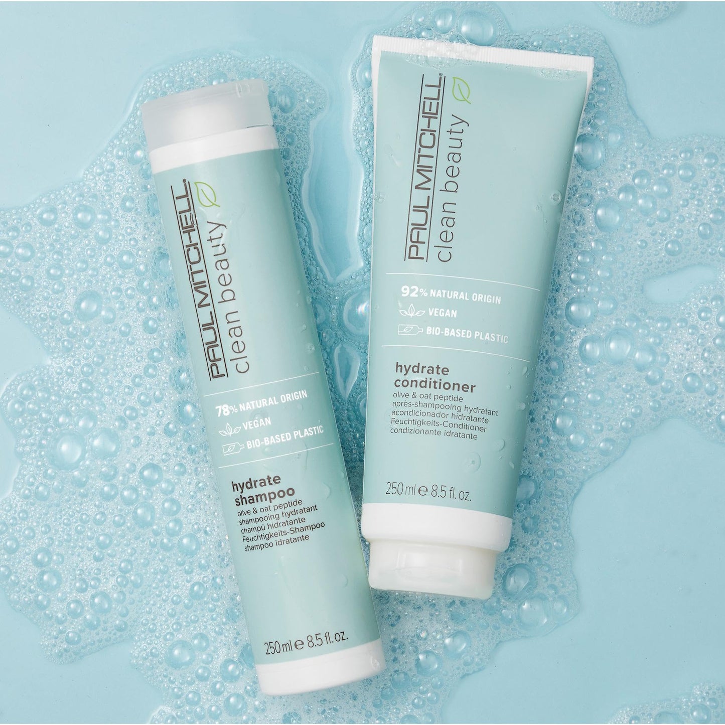 Paul Mitchell Clean Beauty Hydrate Shampoo, Replenishes Hair, Adds Moisture, For Dry Hair, 8.5 fl. oz.