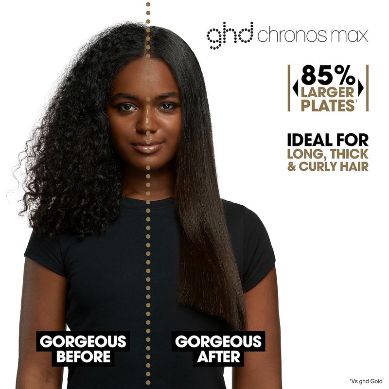 GHD Professional Flat Iron Hair Straighteners - 1" & 2" | 3X Faster Styling, More Shine & Less Frizz