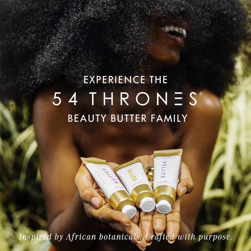 African Beauty Shea Butter - Intensive Moisturizing Body Butter for Dry Skin | Ugandan Vanilla & Ethiopian Honey, 1.7 oz