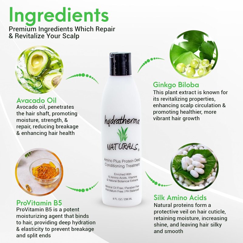 Amino Plus Protein Deep Conditioning Treatment - Hydrating Hair Care Solution
